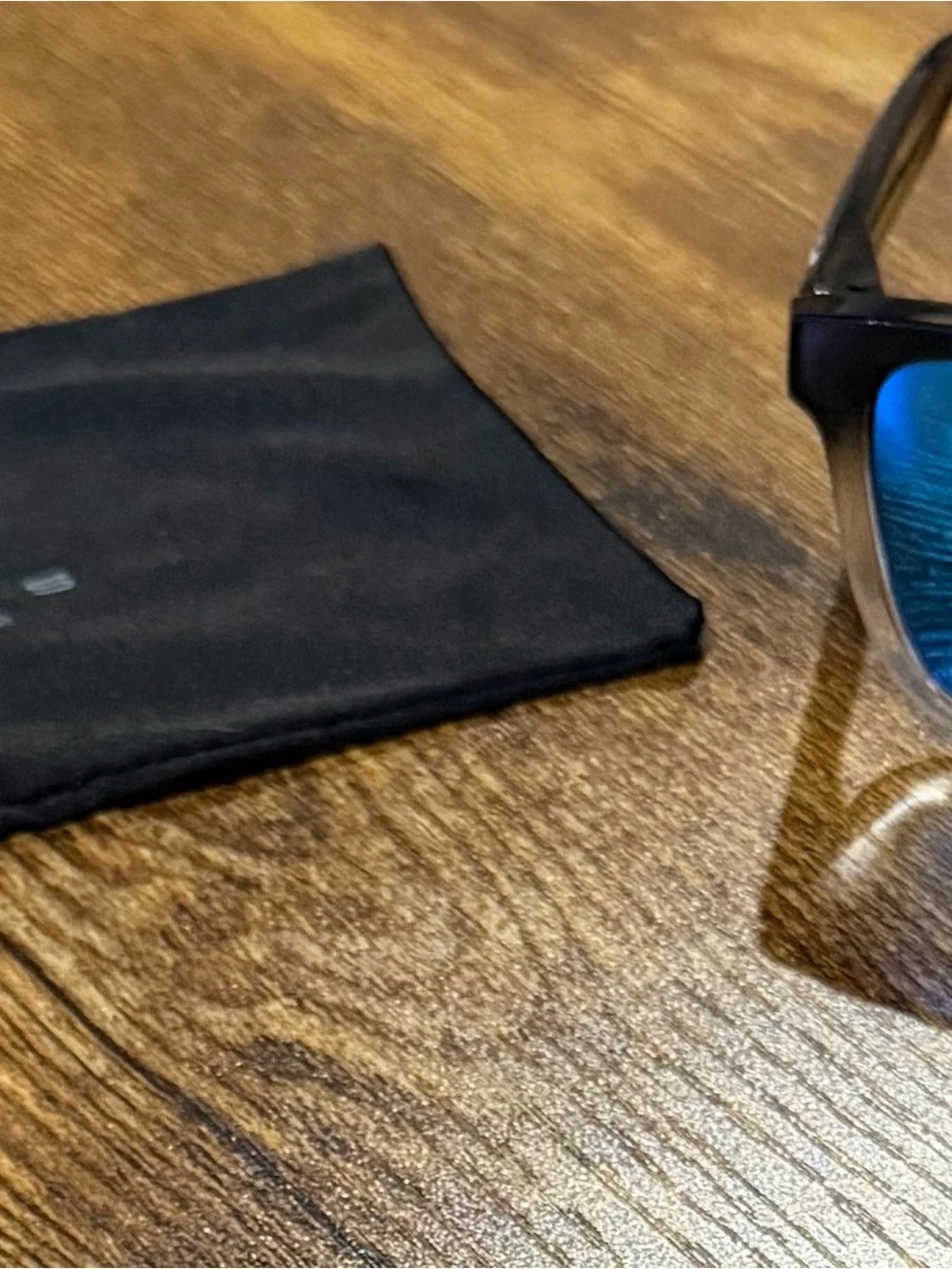 Blenders Eyewear Men's Black Frame Blue Mirror Sunglasses